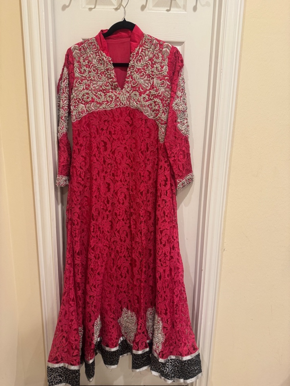 Hot Pink Handwork Embroidered Set – 3 Piece